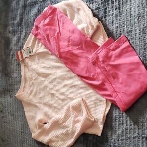 Cat & Jack Girls pink  pc outfit size 6-x